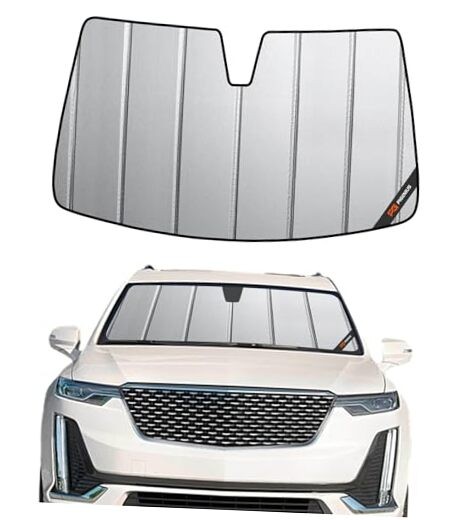 Windshield Sunshade for Cadillac XT6 2020-2025 (Luxury 3-Row SUV), Premium