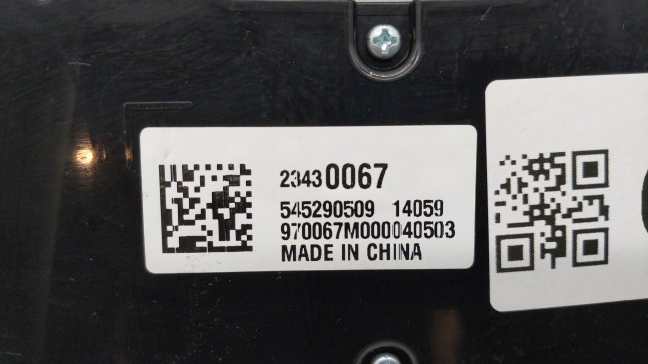 2014-2016 Chevrolet Malibu Radio Control Panel C6QJ9