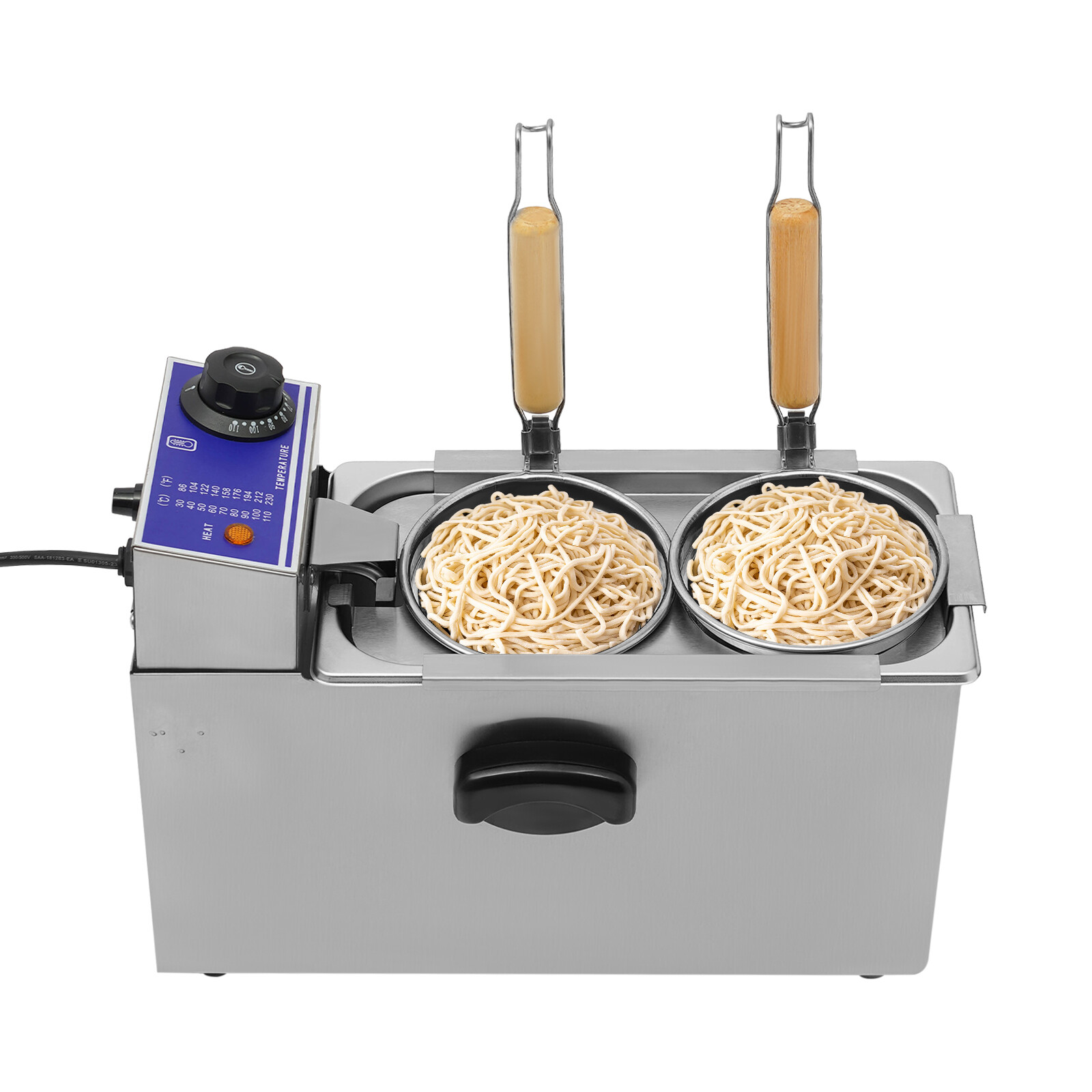 Silver Electric Noodles Cooking Machine Stainless Steel Commercial Pasta Cooker
