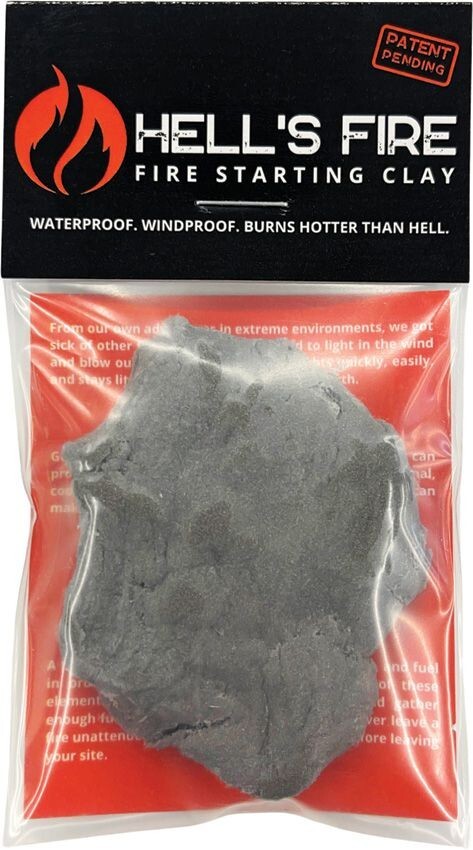 Fire-Starting Clay Lights Damp Wood/Tinder Windproof And Waterproof MADE IN USA