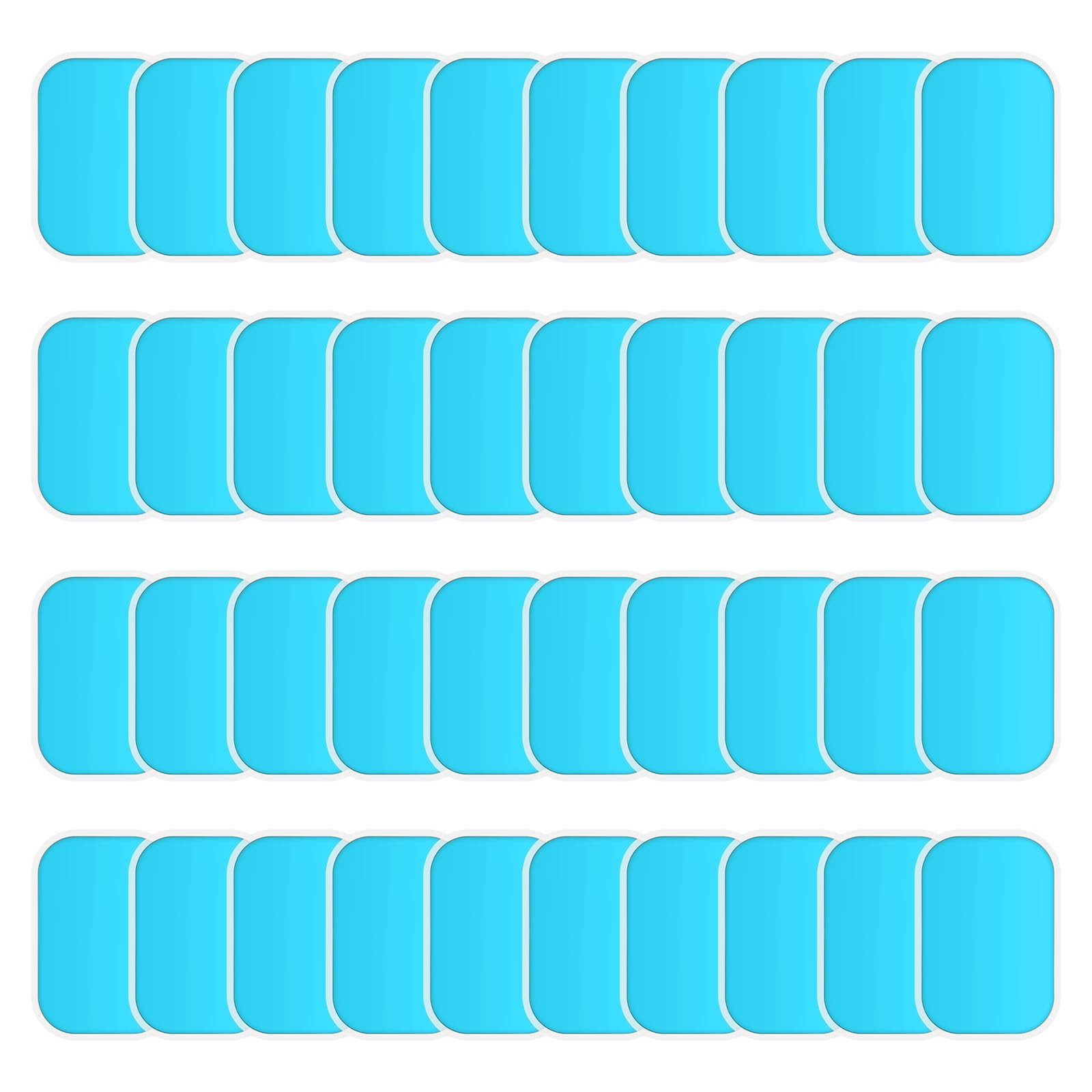 50Pcs Reusable Gel Sheet Pads Replacement for ABS Stimulator Trainer Belt