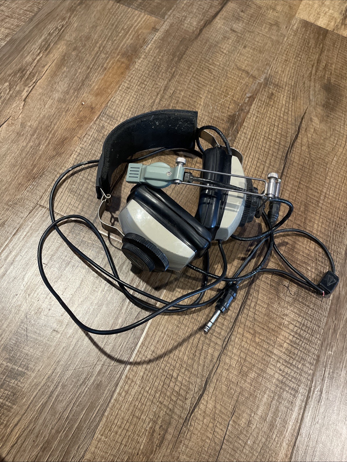 Vintage Sigtronic Pilot Flight Headset Headphones Dual Plug Untested