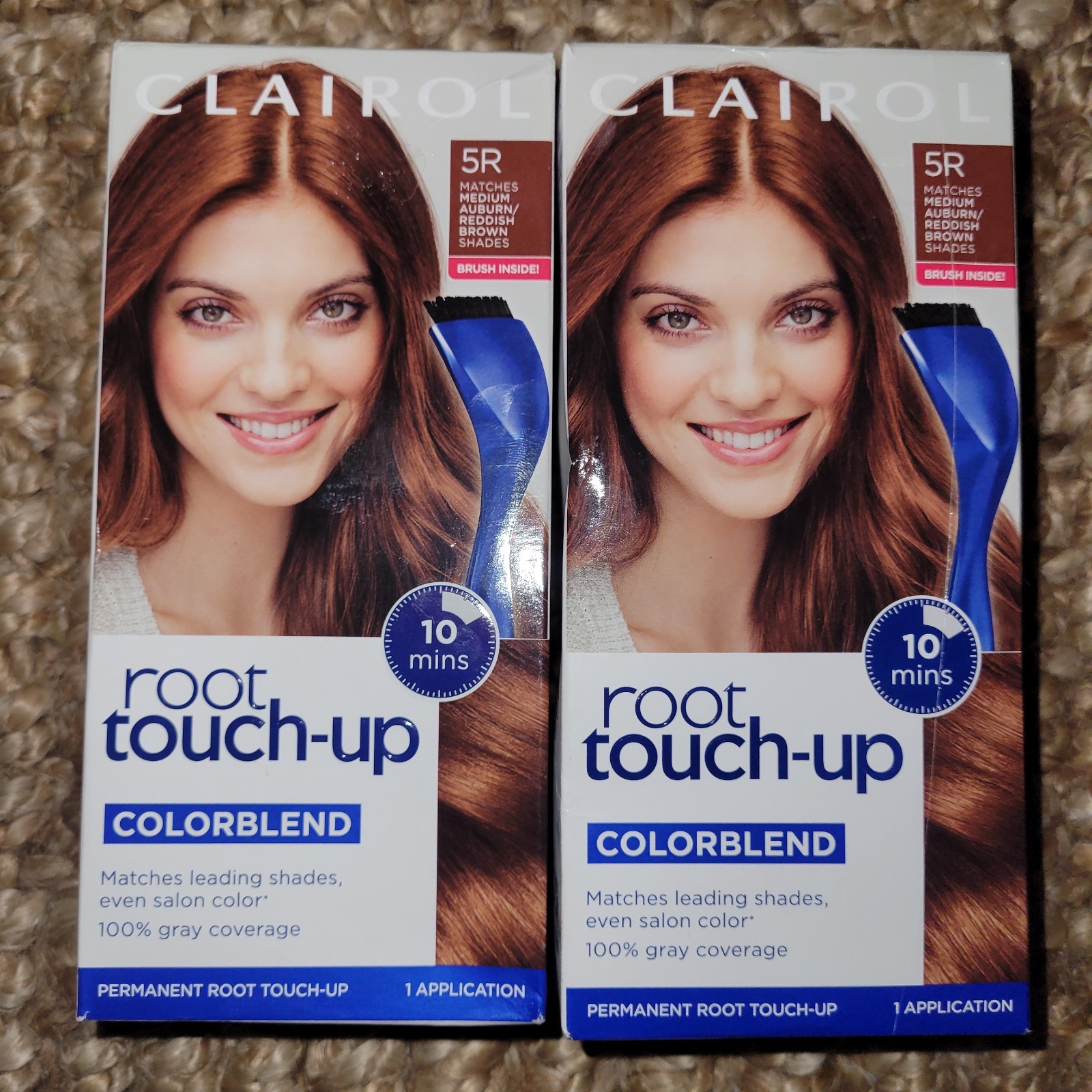 Clairol Root Touch Up Permanent Hair Color 5R Medium Auburn Reddish Brown 2 Pack