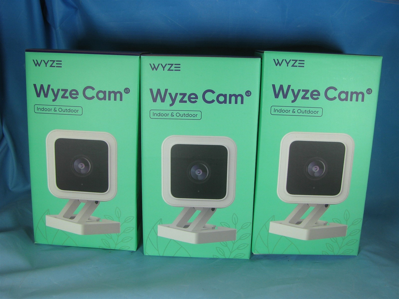 3 WYZE CAM V3 INDOOR & OUTDOOR +1080P HD WIRED Smart Home Security Camera - NEW