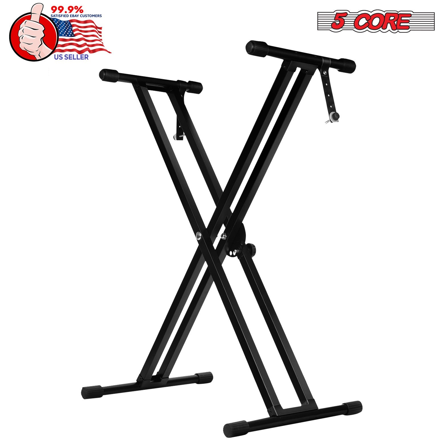 5 Core Keyboard Stand Dual X Shape Adjustable Foldable Key Board Pianos Stands