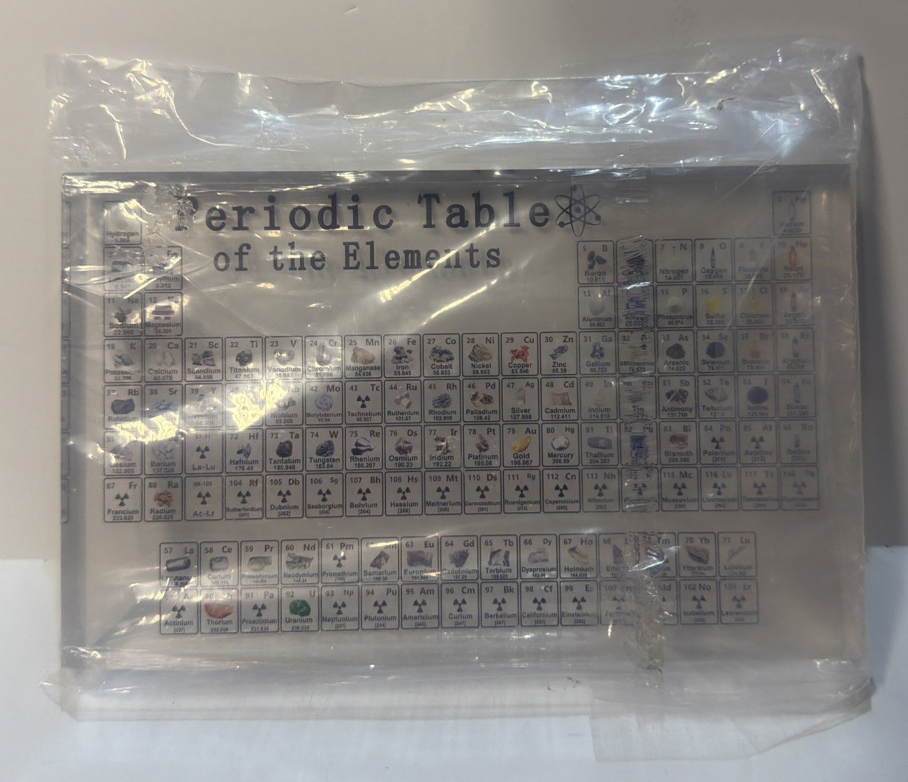 Acrylic Periodic Table Of The Elements 8x5x1 Inches Clear Chemistry Science