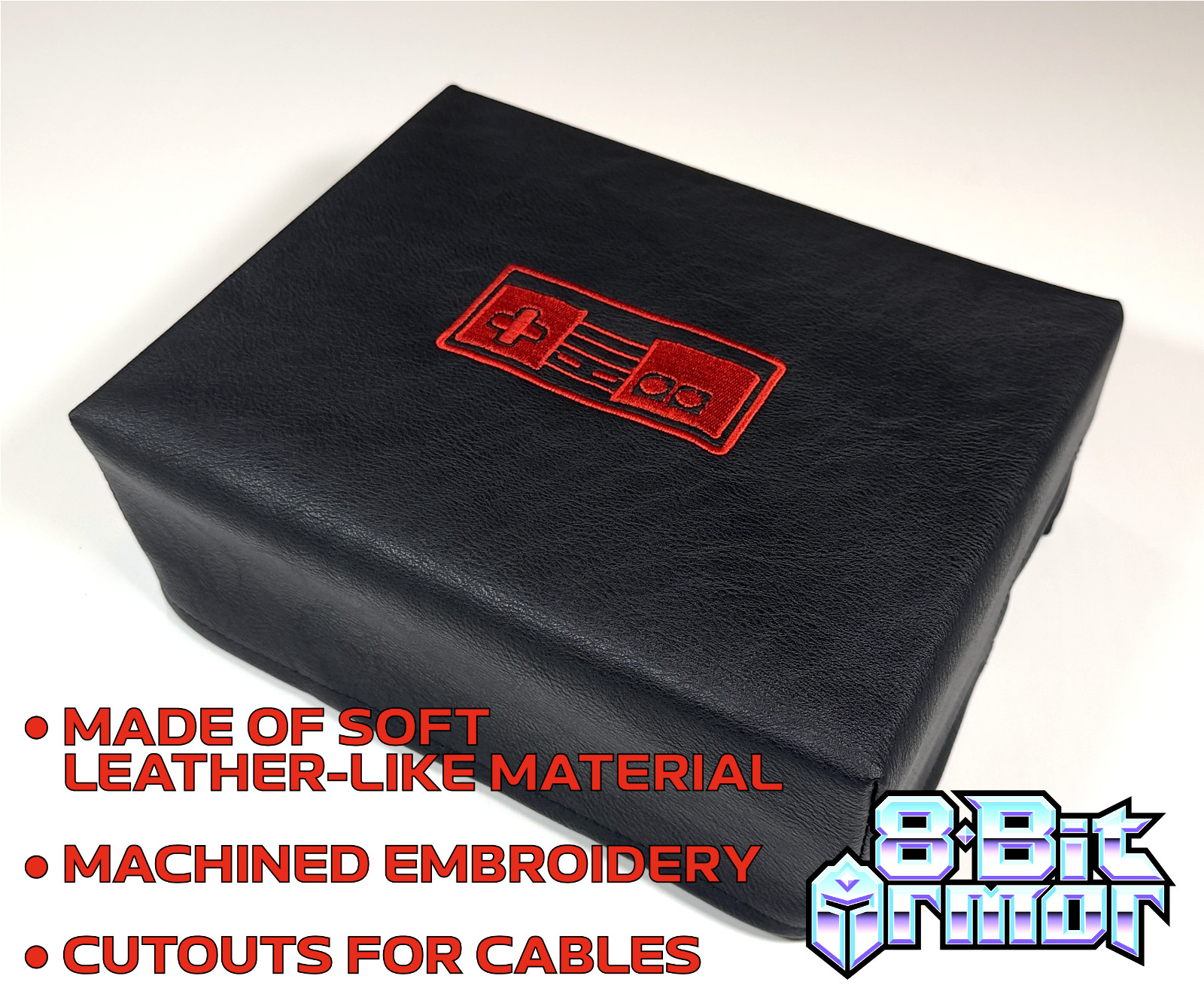 8Bit Armor Nintendo NES Console Faux Leather Dust Cover Protector w/ Logo