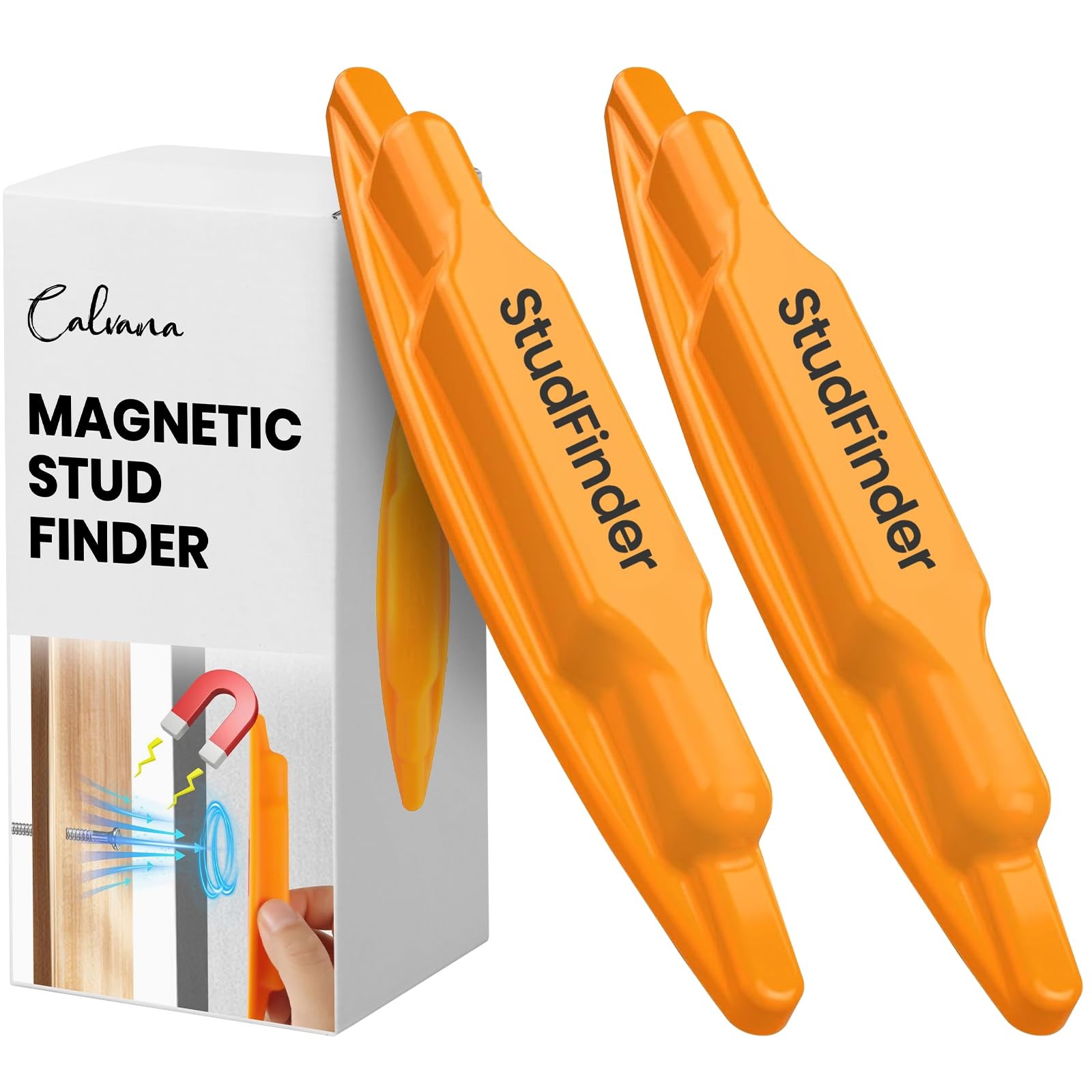 (2-Pack) Magnetic Stud Finder Wall Scanner, Stud Finder Magnet, Wall Detector...
