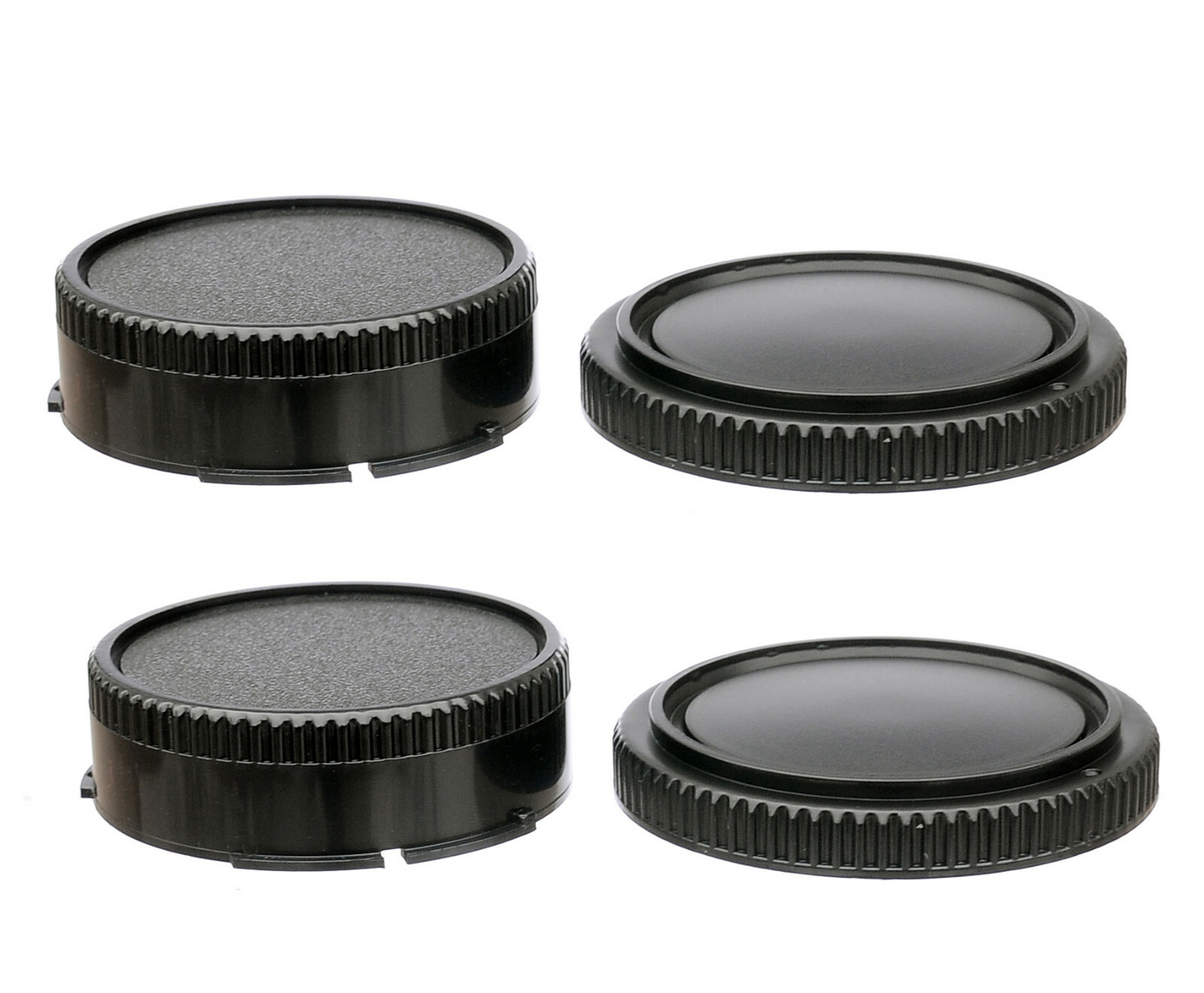 2 Pcs Lens Rear Caps +Body Covers for Canon FD Camera as FD F-1N A1 T-90 AE-1P