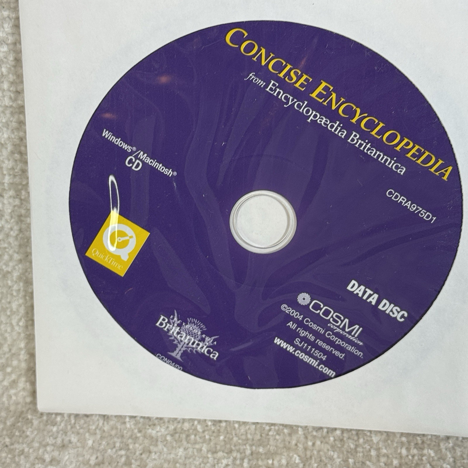 Encyclopedia Britannica Reference Collection 2005 PC CD-ROM Software Set