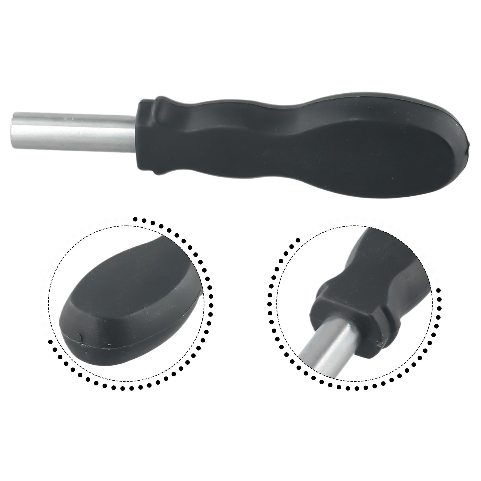 1pc Soft Grip Rubber Hexagonal Screwdriver Bits Extension Handle Tool 126mm