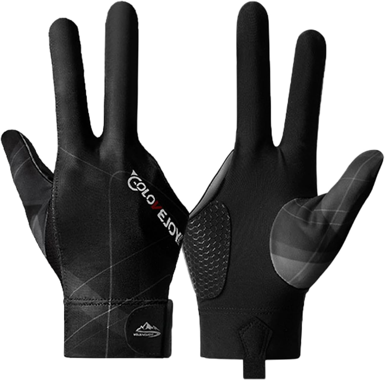 Billiard Pool Gloves for Right Hand, 3 Finger Billiards Gloves Pool Cue Gloves,