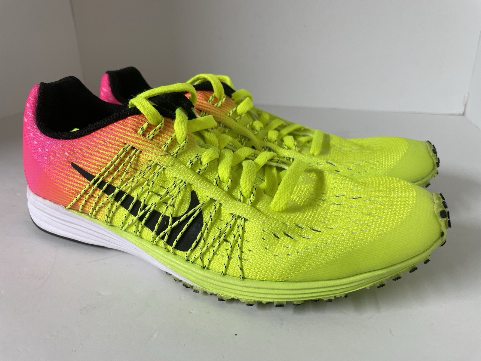 Nike LunarSpider R6 Volt Pink Japan Racing Shoes 806553-999 Men's Size 4.5