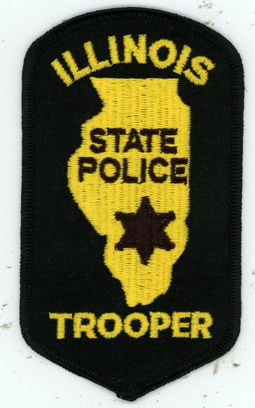ILLINOIS IL STATE TROOPER NICE SHOULDER PATCH SHERIFF POLICE OLD BACKING