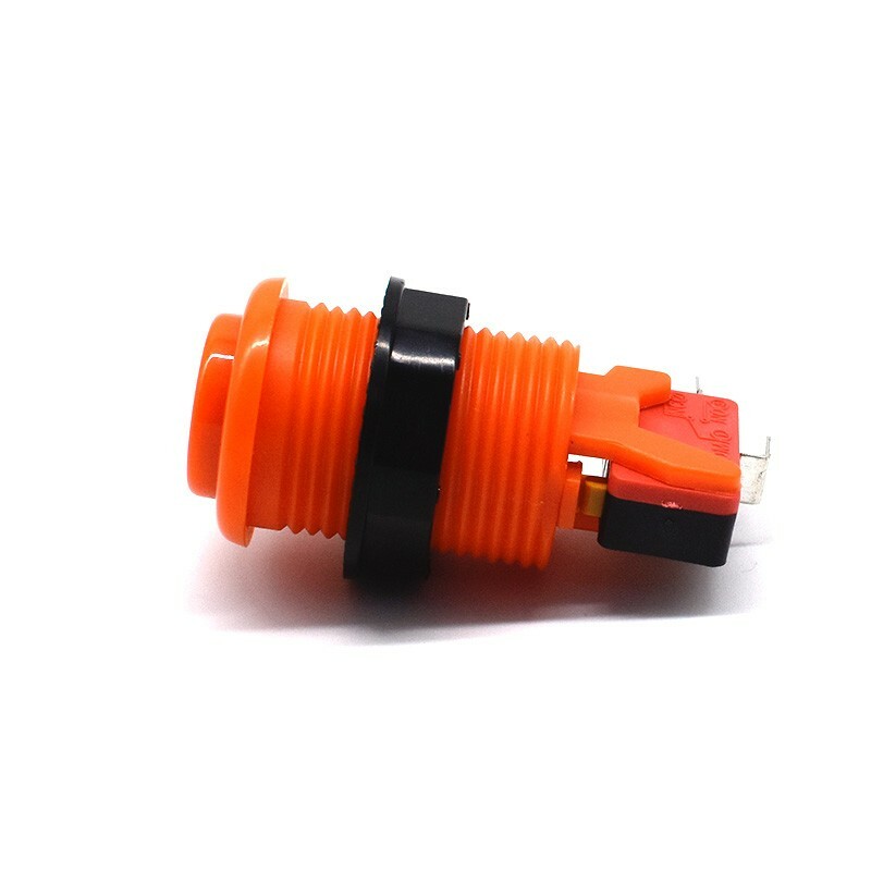 Arcade Game HAPP Style Push Button with Microswitch For JAMMA MAME DIY Orange US