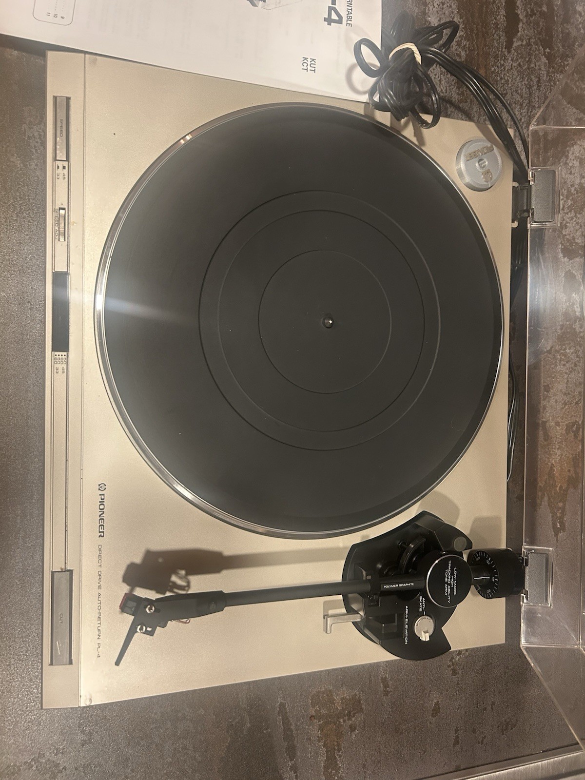 Pioneer PL-4 Turntable
