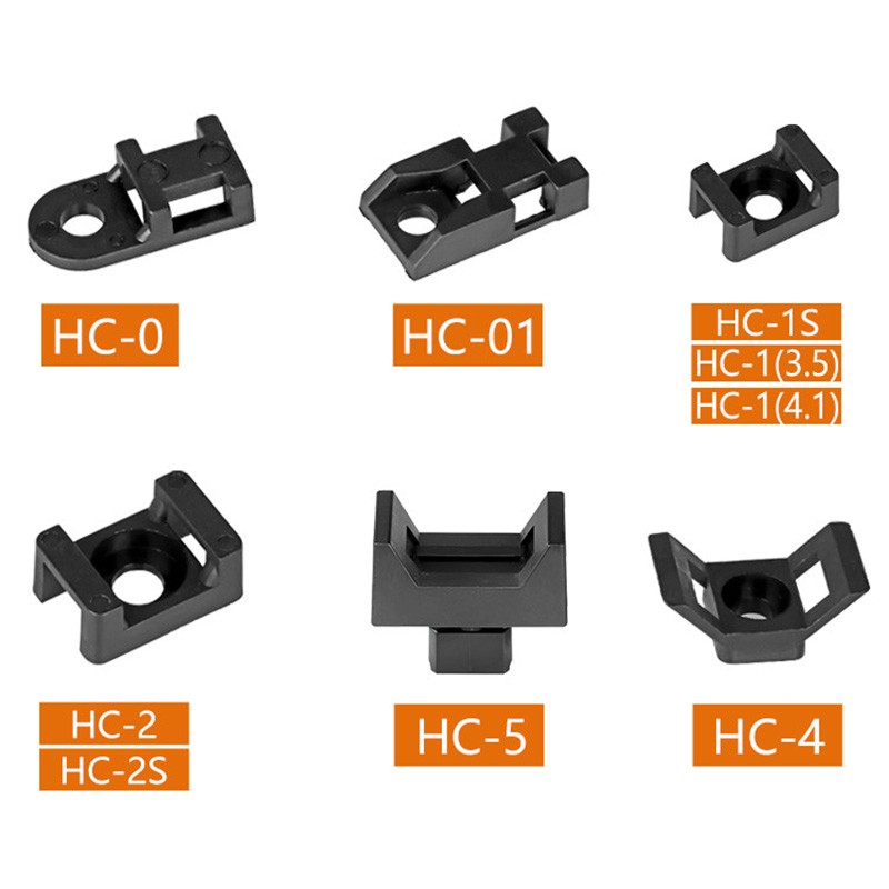 Cable Tie Base - Wire Clips Mounts Saddle Cradle Bases Clamps Cable Ties Holder