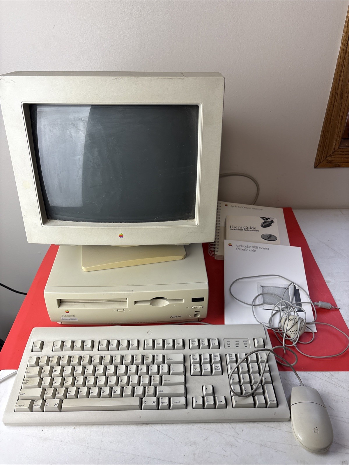 1995 Apple Macintosh Performa 6200CD PowerPC In Box WORKS