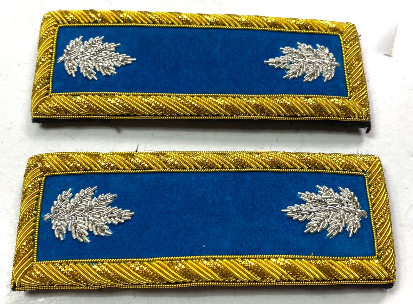 INDIAN WARS US ARMY M1872 INFANTRY LT. COLONEL TUNIC SHOULDER BOARDS W/CILPS