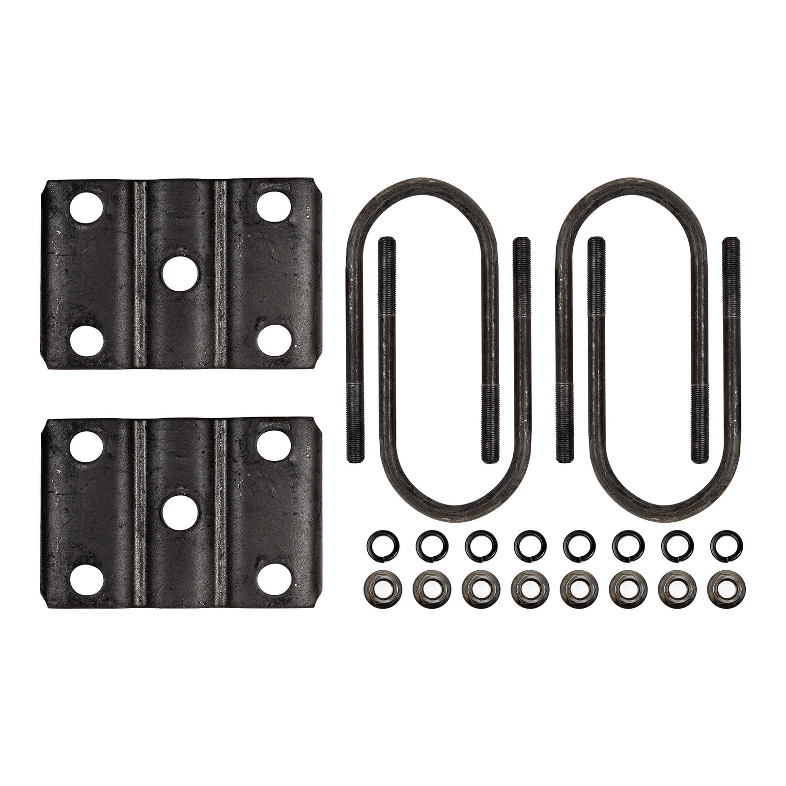 1/2" Trailer Axle U-Bolt Kit for 3" Round Tube 3 Inch 5200 6000 7000 lb 7" Long