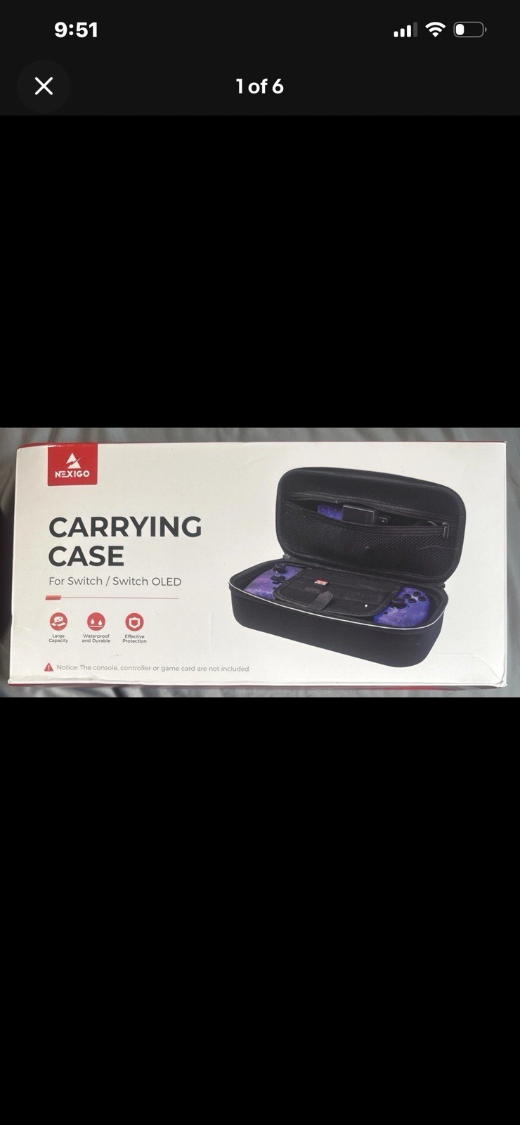 NexiGo Switch Controller Grip Carrying Case for Nintendo Switch/Switch OLED