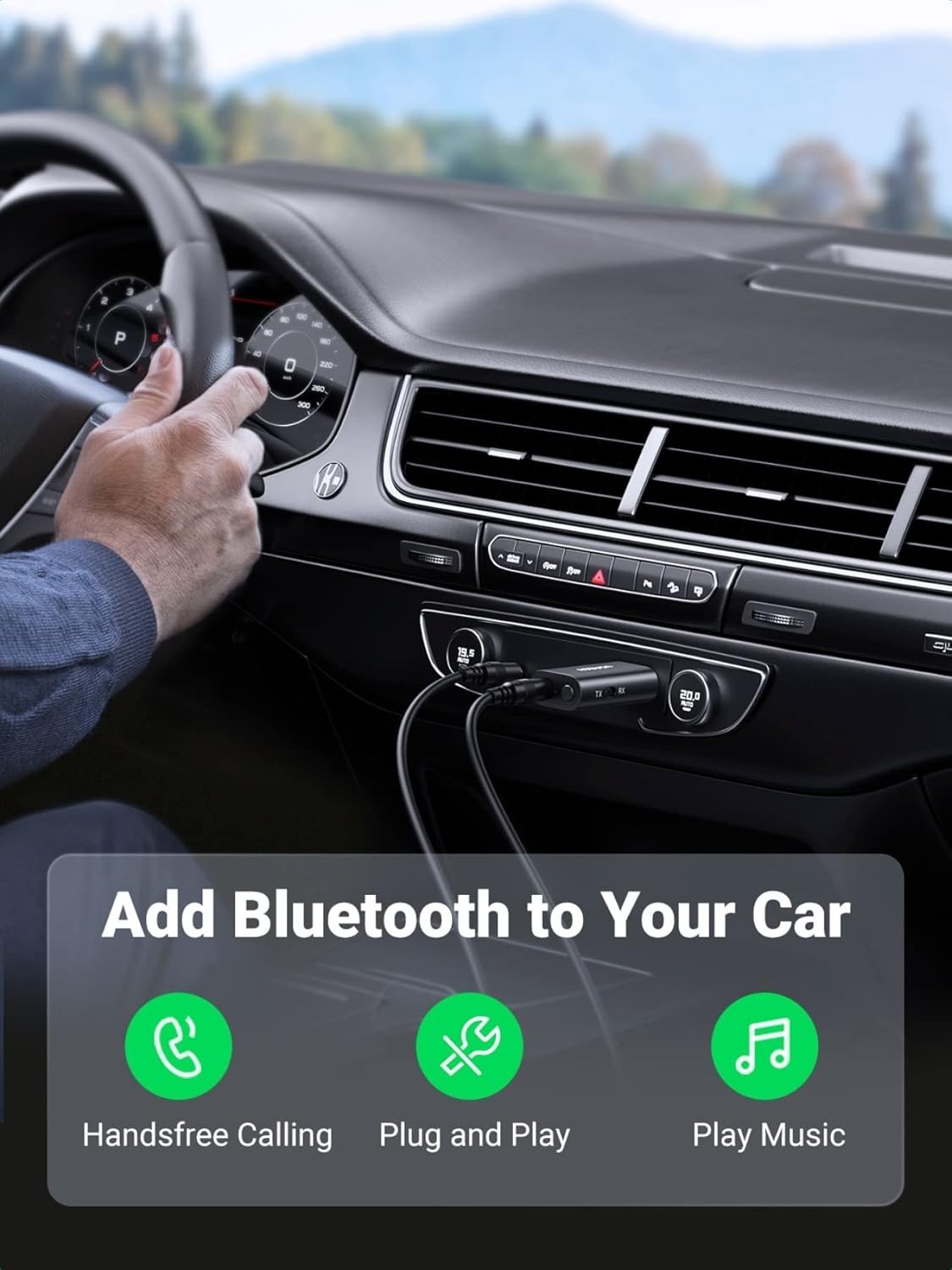 New UGREEN Bluetooth 5.1 Wireless Audio 2 in 1 Receiver / Transmitter #60300