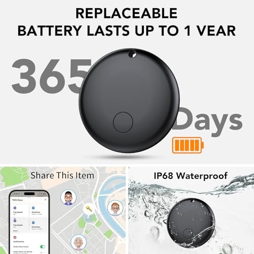 Android Air Tracker, Bluetooth Tracker Tags, Work with Google's Find 4 Black