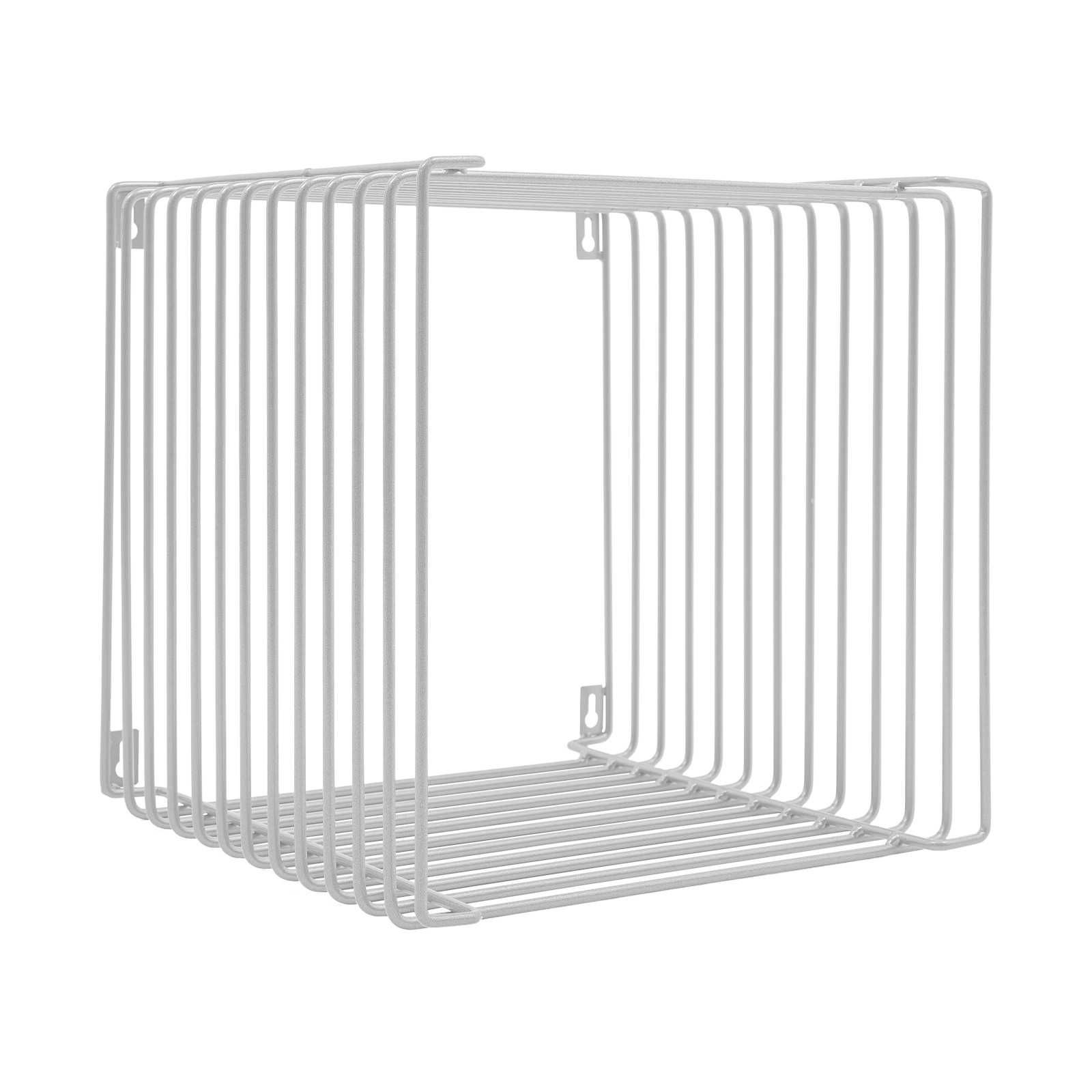 Side Table Square Geometry Side Table Linear Metal End Table 120kg/264.55lbs