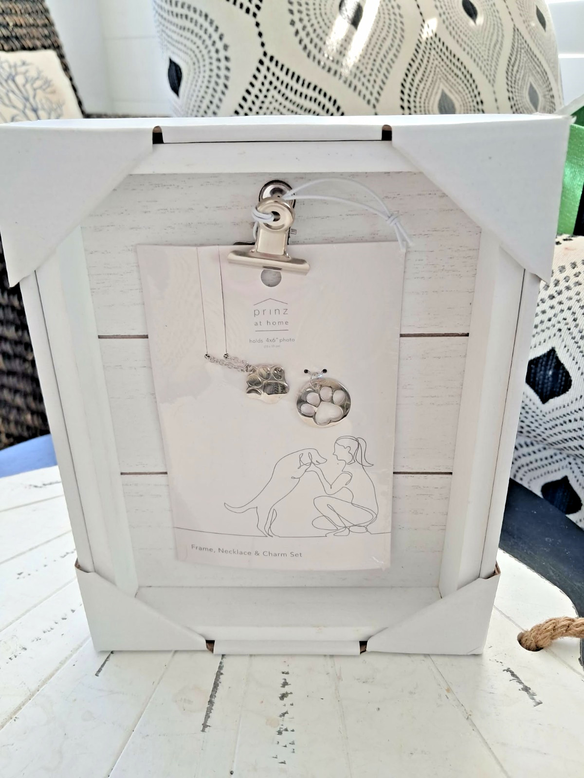 PRINZ Pawz Dog Lover Clip Frame, Necklace & Charm Set Size 4x6