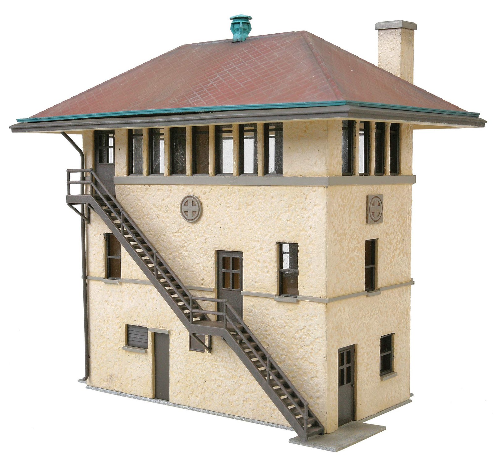 Walthers Cornerstone HO Scale ATSF Interlocking Tower Structure Kit
