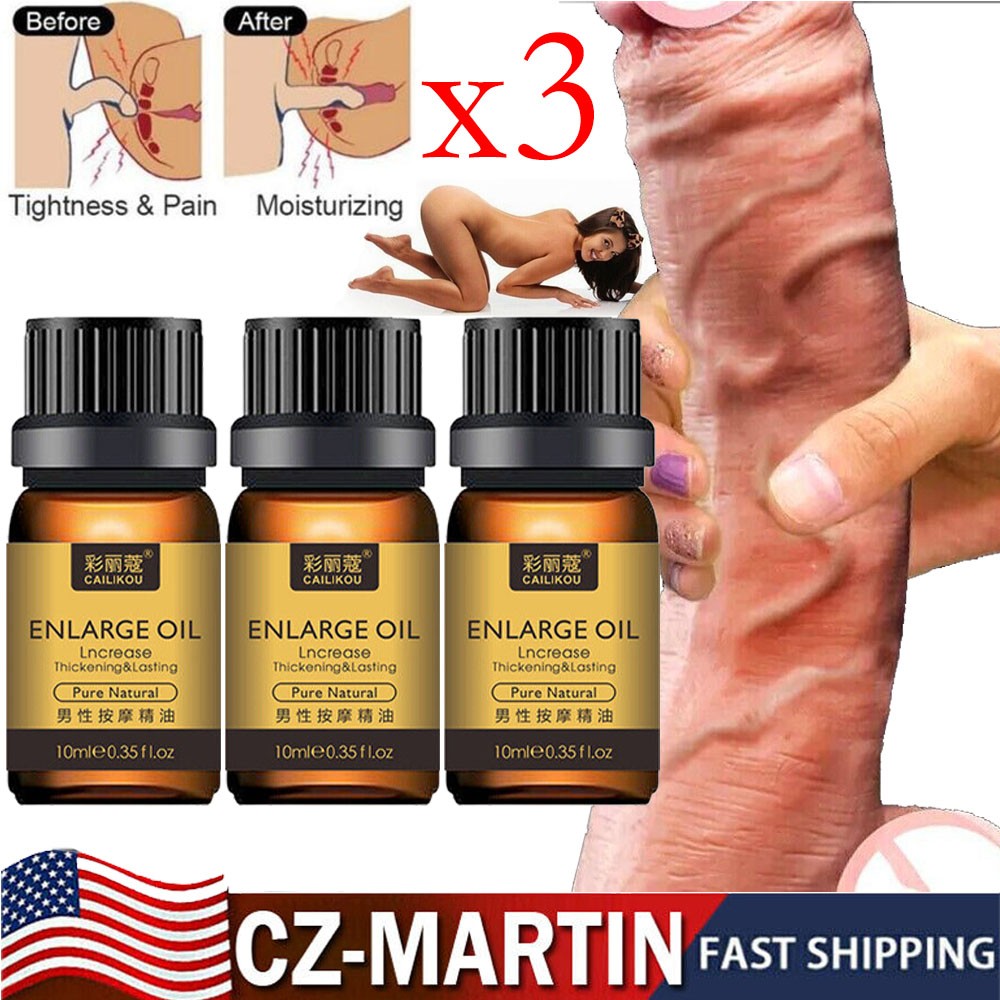 100% Men's Natural Enlarger Oil Stay Hard Big Thick Growth Faster Enhancement