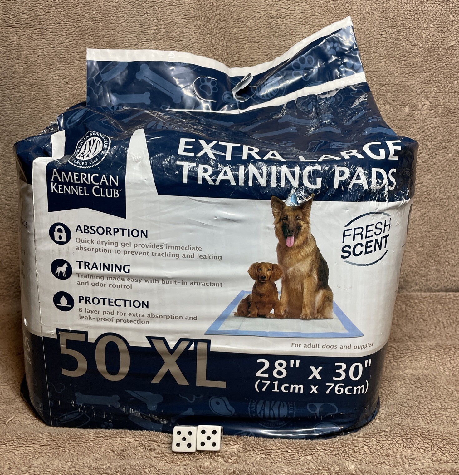 Training Pads XL Large Puppy Dog Pad Potty No Leak Protection 50 Pack