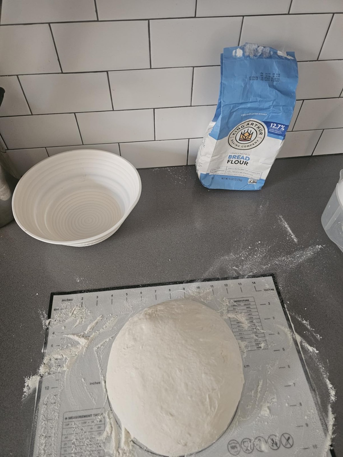 Sourdough Starter Kit with 2 Silicone Proofing Baskets