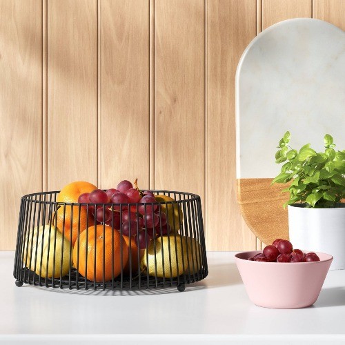 Value Wire Black Fruit Basket Black - Room Essentials
