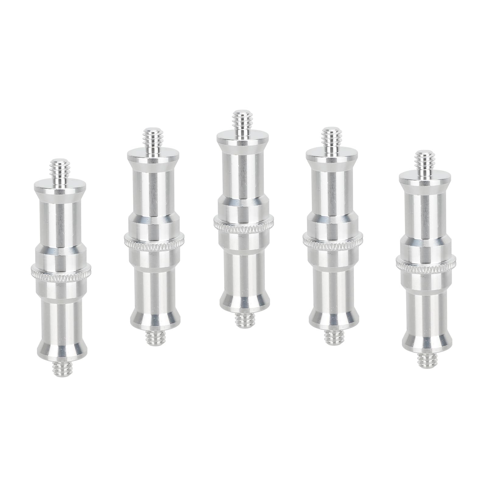 5 PCS 1/4-20 to 1/4-20 Male Double-Ended Spigot Screw Adapter Camera Mount
