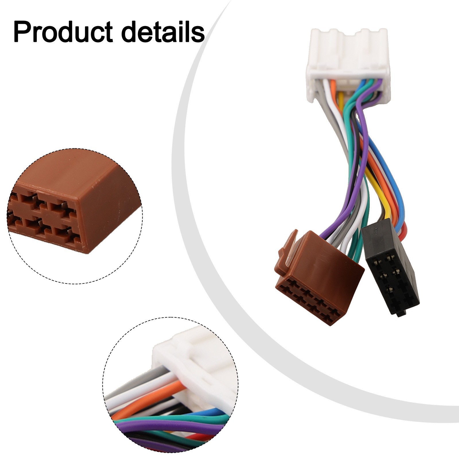 For Mitsubishi to for iso Radio Harness Adapter Quick Connect 16Pin Wiring