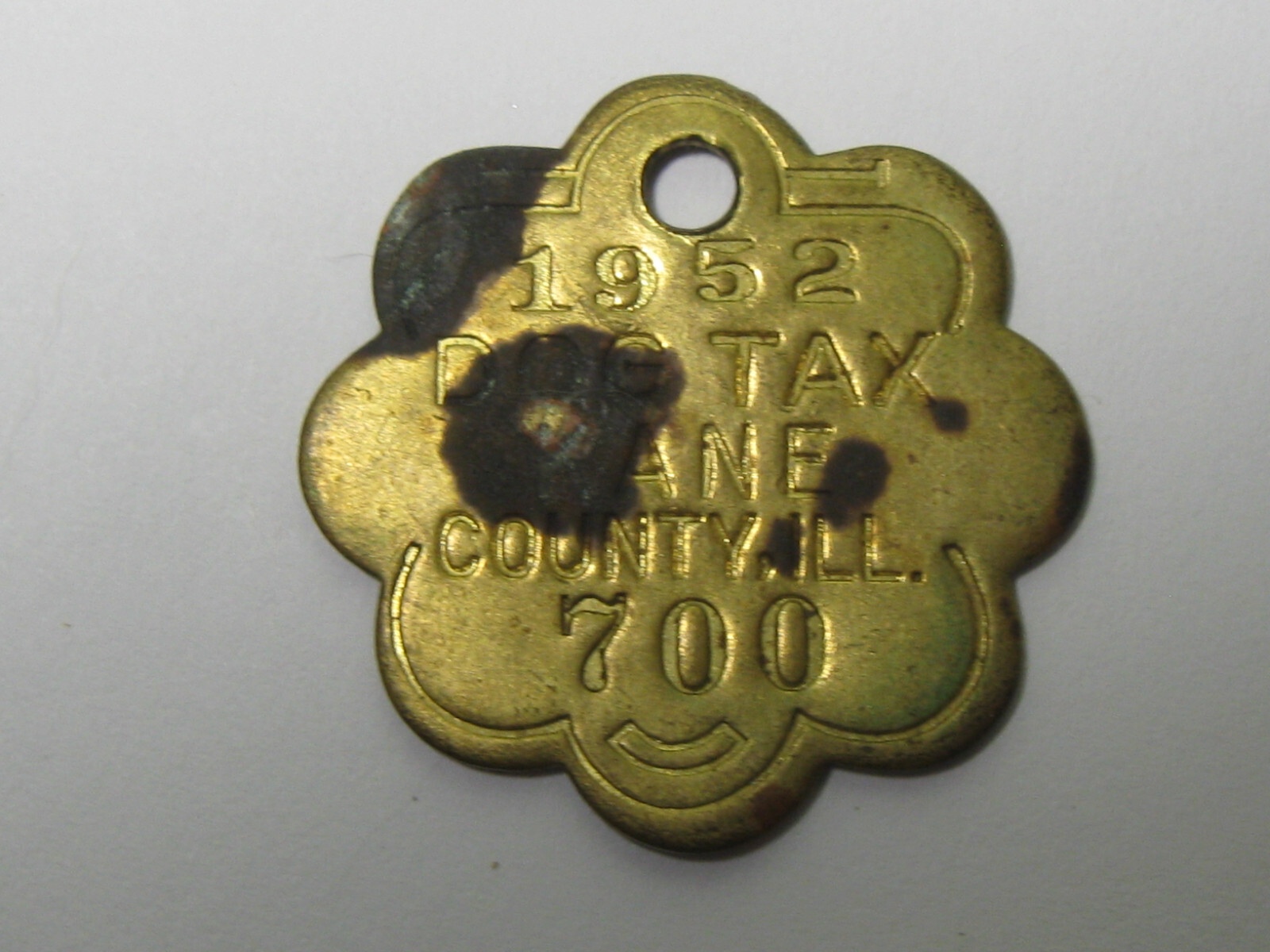 1952 Kane County ILL Dog Tax Tag - #64781