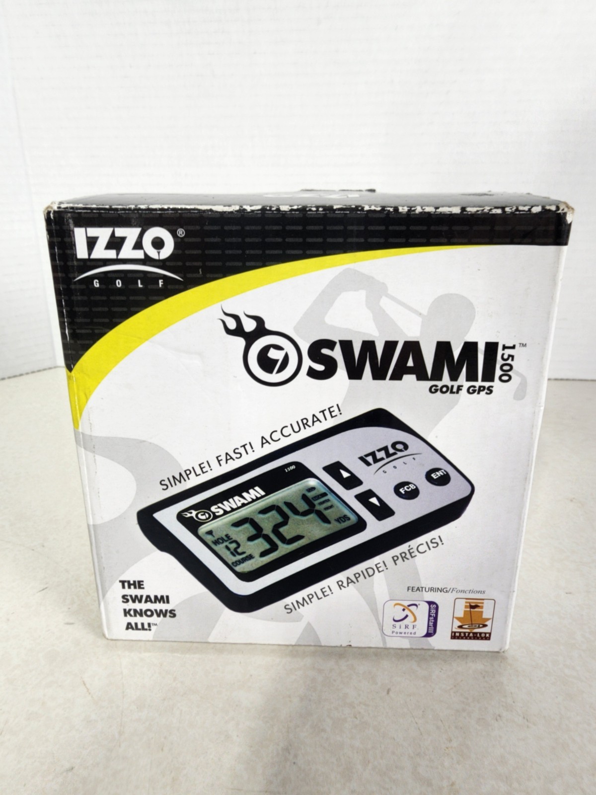 Swami GOlf GPS 1500 by IZZO Preloaded With 19,000 Courses CD & Instructions