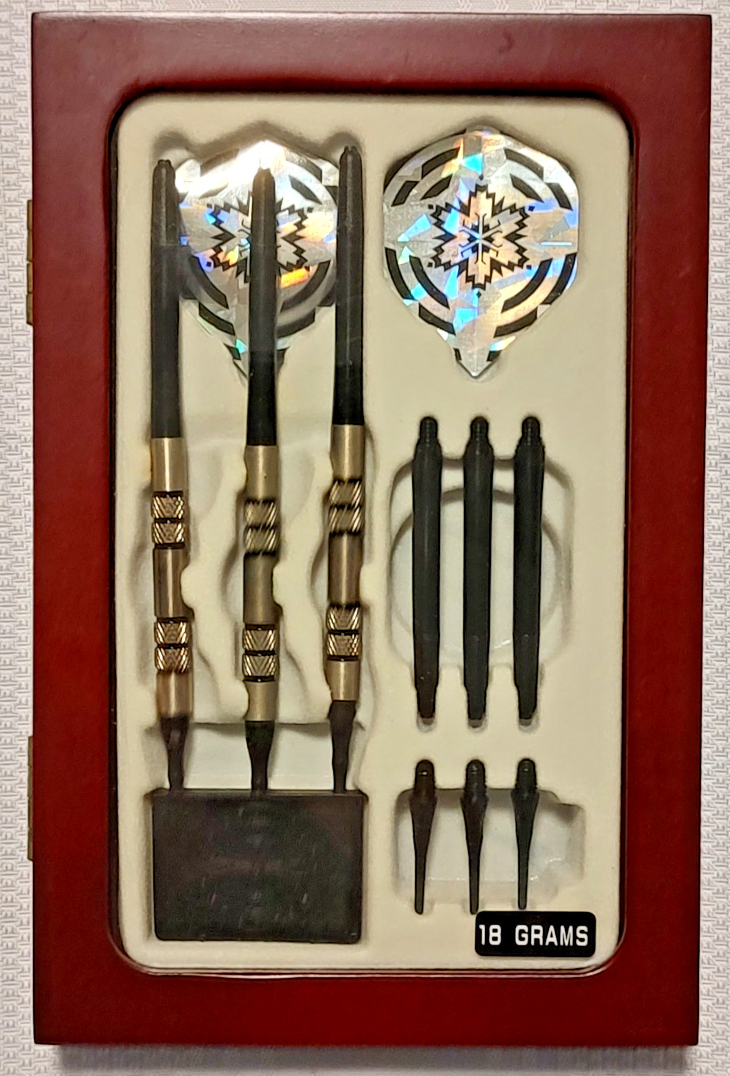 Tungsten Soft Tip Dart Set in Display Case - New, 18gm