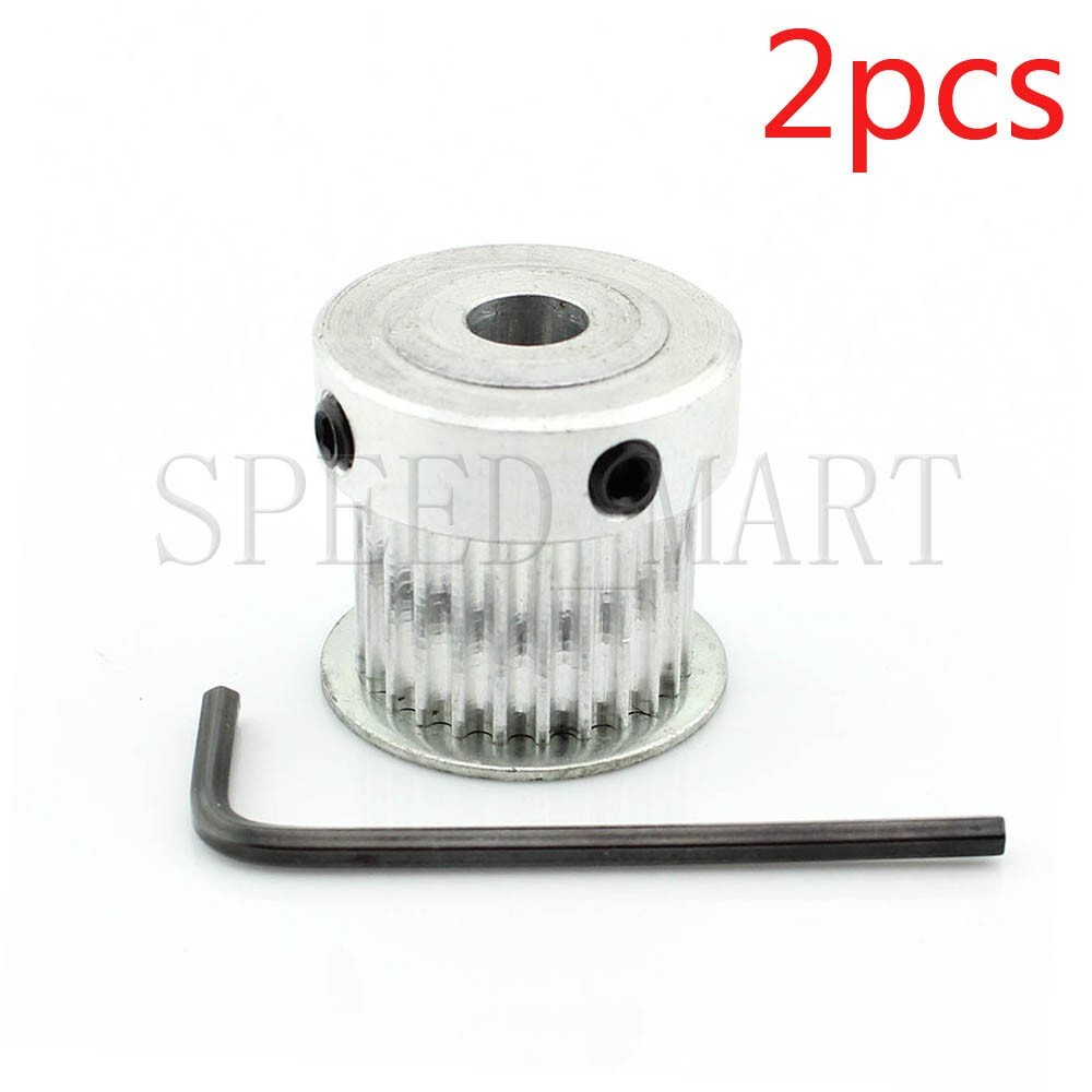 2pc HTD3M Timing Pulley 24 Teeth 12.7mm Bore 11mm Width K-type for Stepper Motor