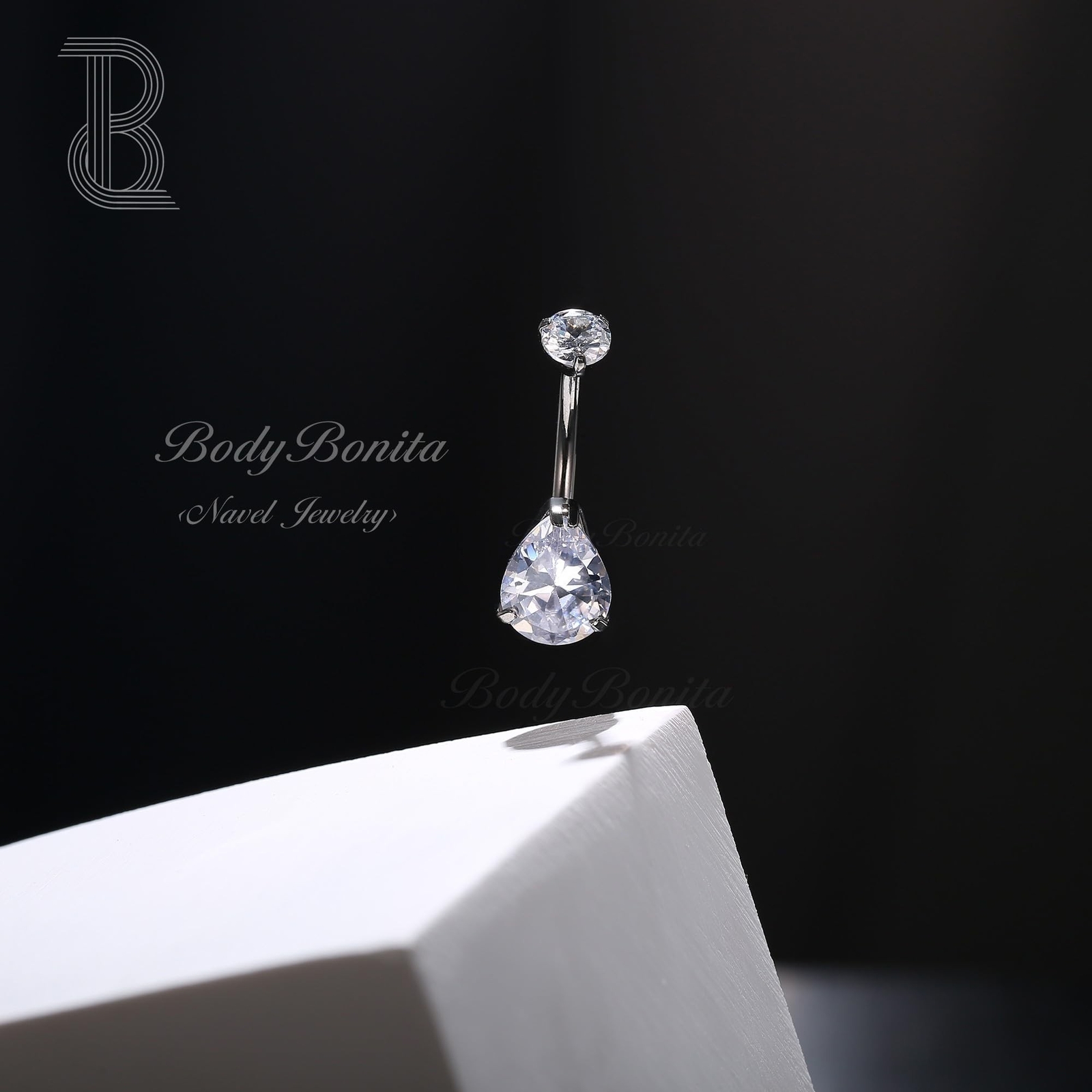 BodyBonita Real Solid G23 Titanium Belly Button Rings - 14G Internally Thread...