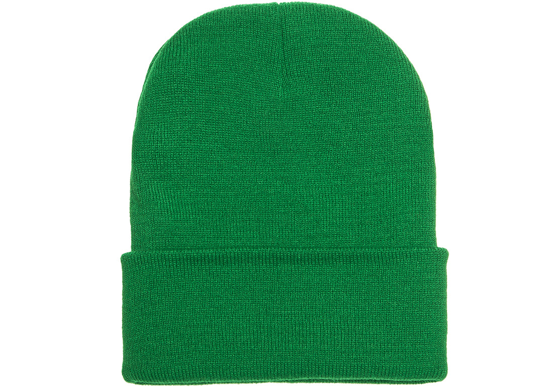 L2K Heavyweight Men Women Cuffed Plain Skull Knit Beanie 1501 Kelly Green lot