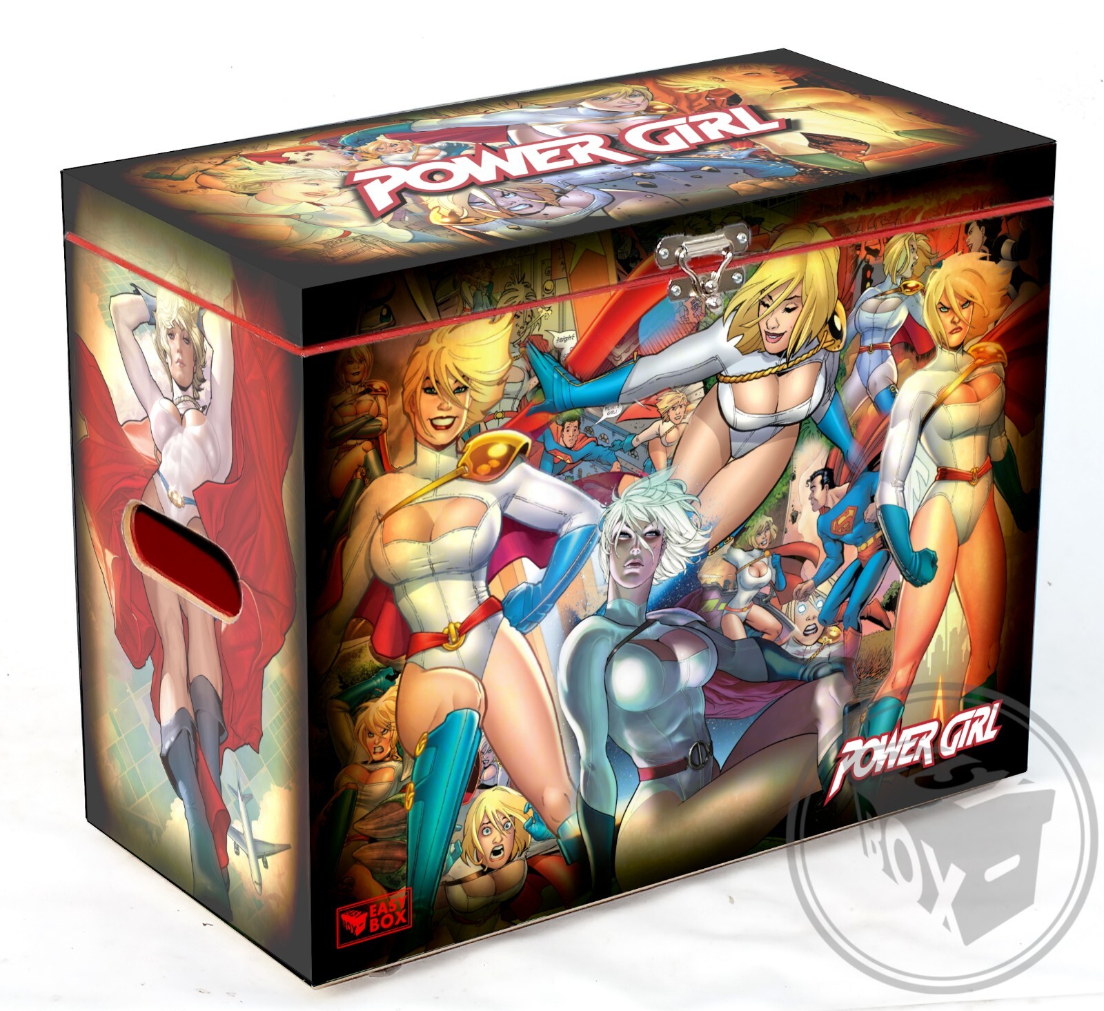 Power Girl  - Large Comic Book Hard Storage Box Chest MDF