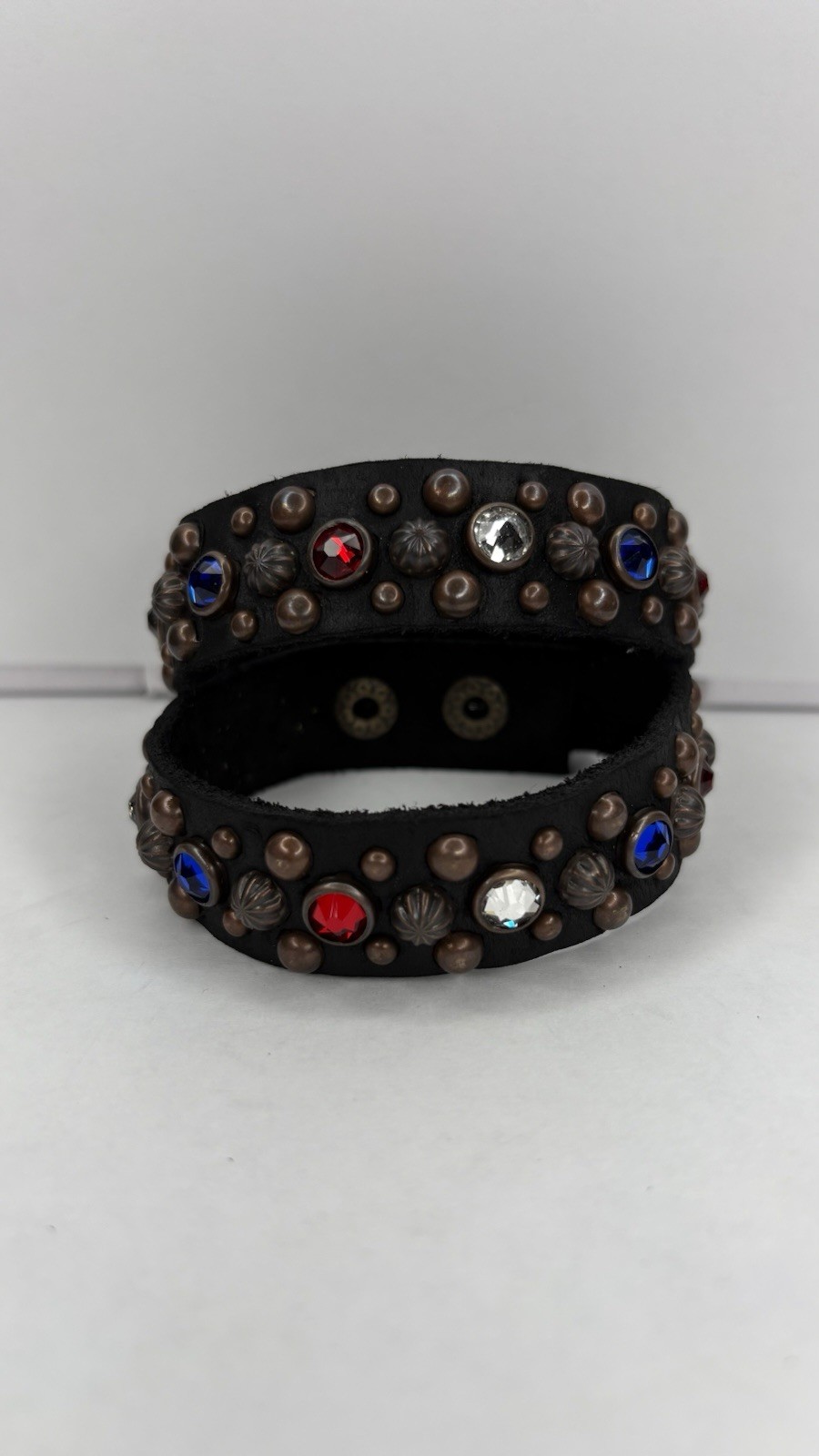 4Th Of July Bracelets cuffs By CraftsByArnol Crafted( Austrain Crystal)(COPPER)