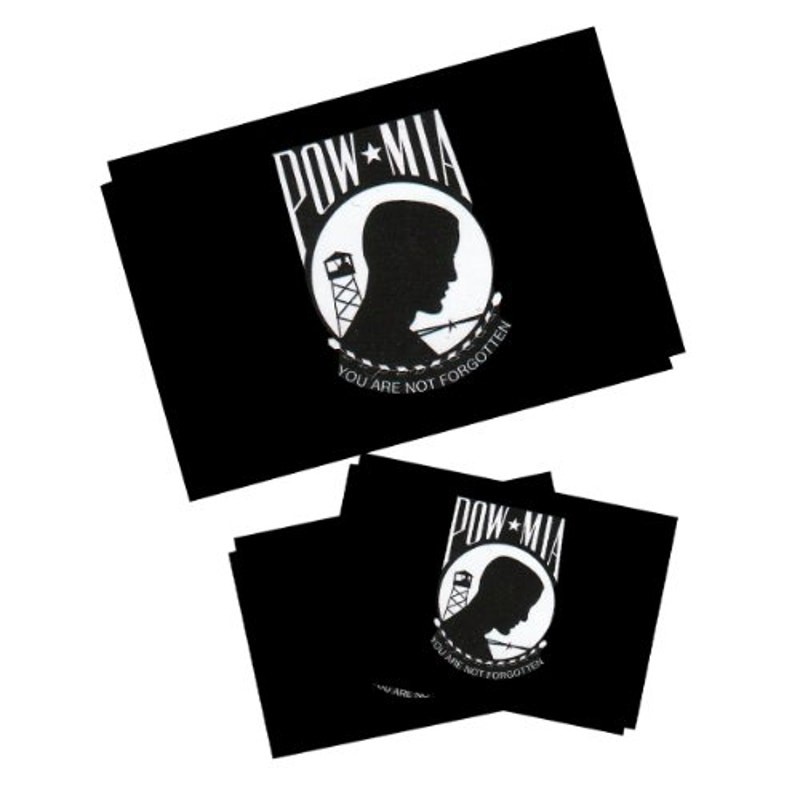 POW/MIA Temporary Tattoo Transfers – 1 Large & 2 Small – NIP