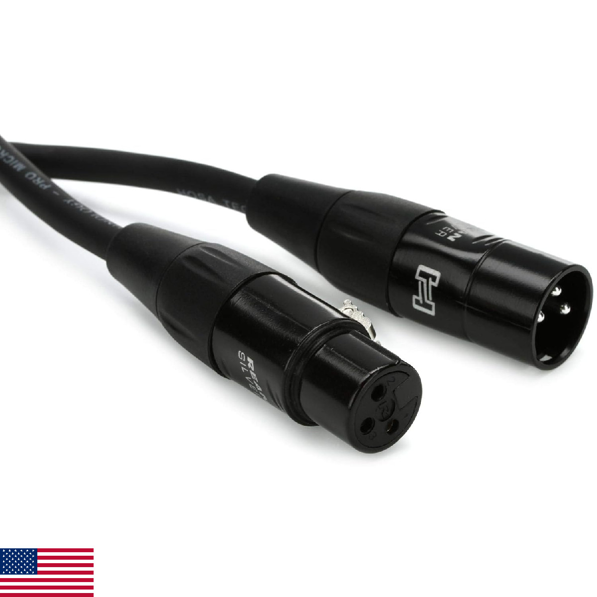 Hosa HMIC-015 Pro Microphone Cable, REAN XLR3F to XLR3M, 15 Feet