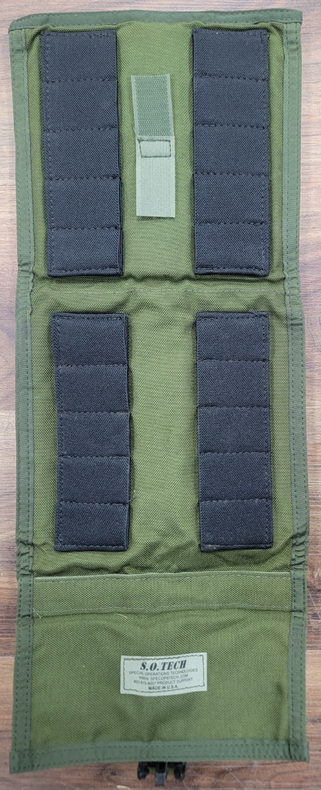 S. O. TECH Hook/Loop Ammo Carrier For Drop Leg Platform Sniper OD Green NWOT