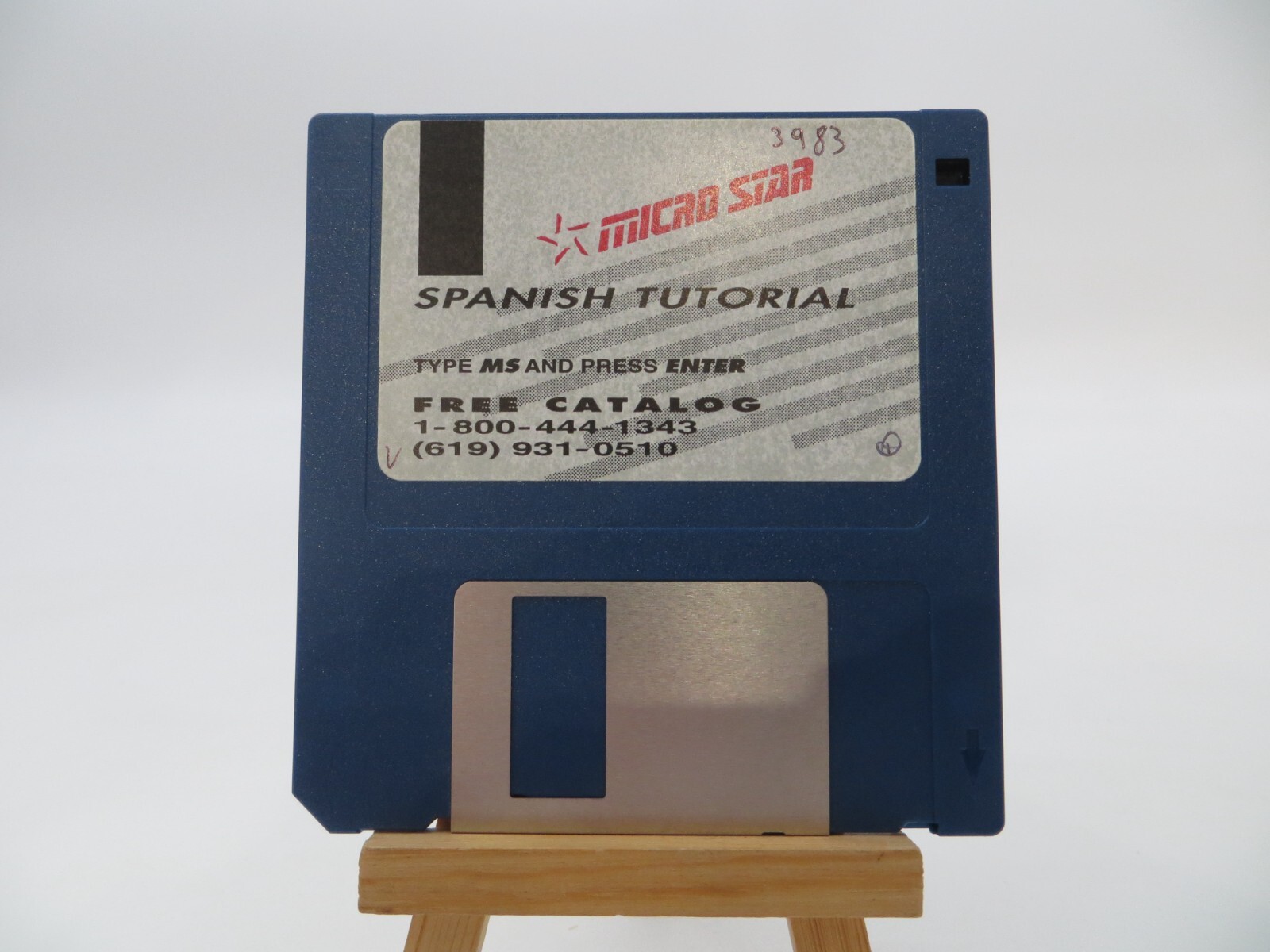 3.5" Floppy Disk Micro Star SPANISH TUTORIAL vintage computer program disc