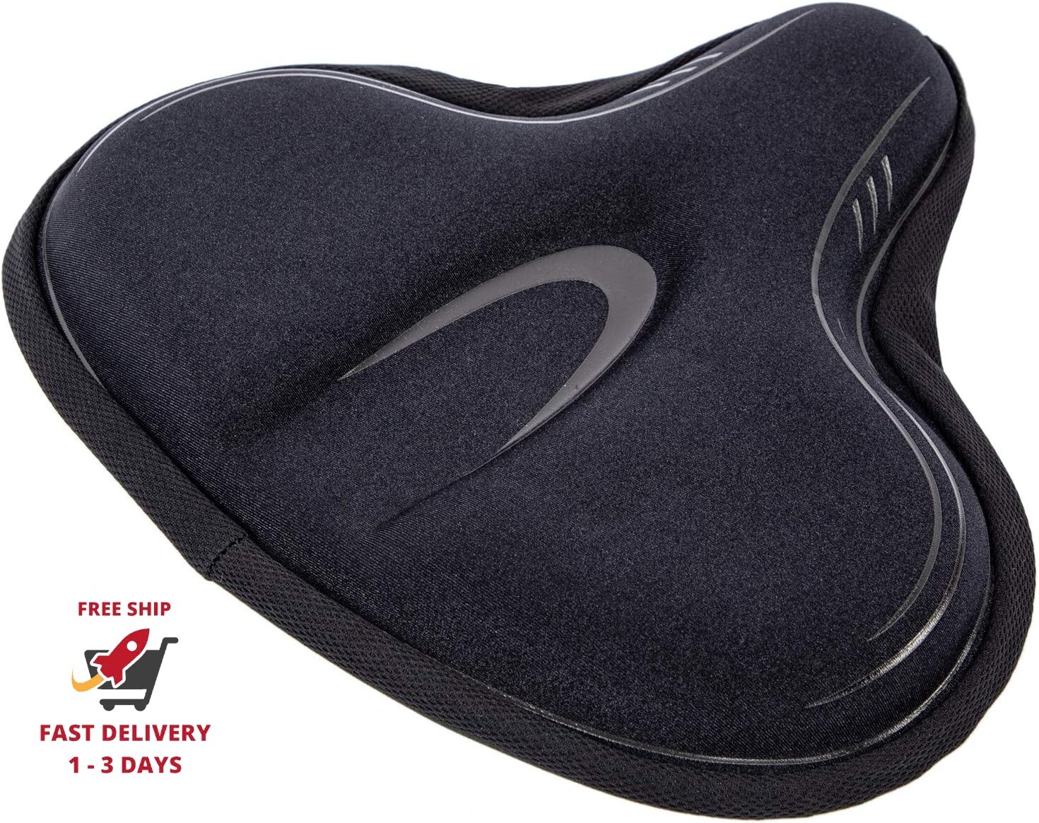 Funda ancha para asiento de bicicleta de ejercicio: el cómodo cojín para sillín