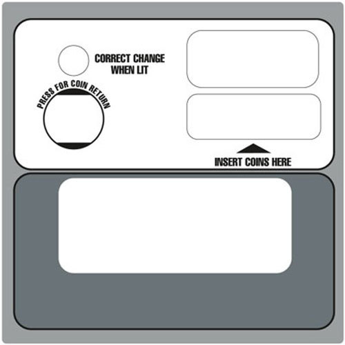 Dixie Narco Coin Insert Bezel For E-Model Machines 276E, 501e, 600E